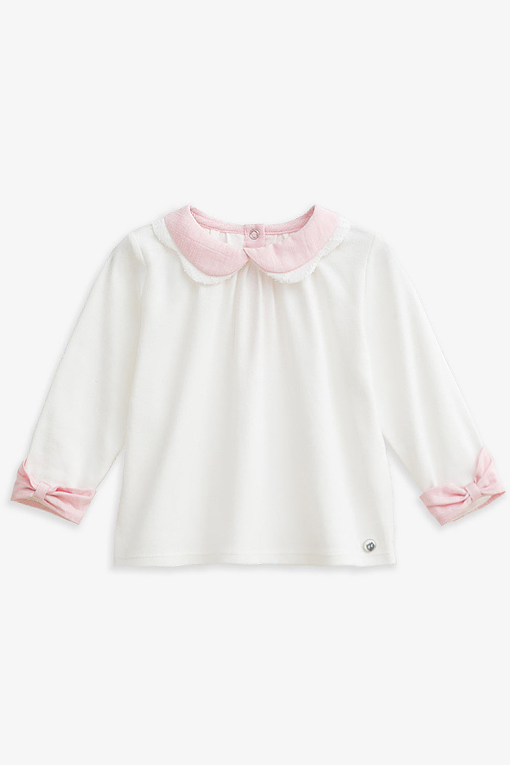 【予約商品】Mainコレクション:Lily ダブルリボンカラー長袖トップス