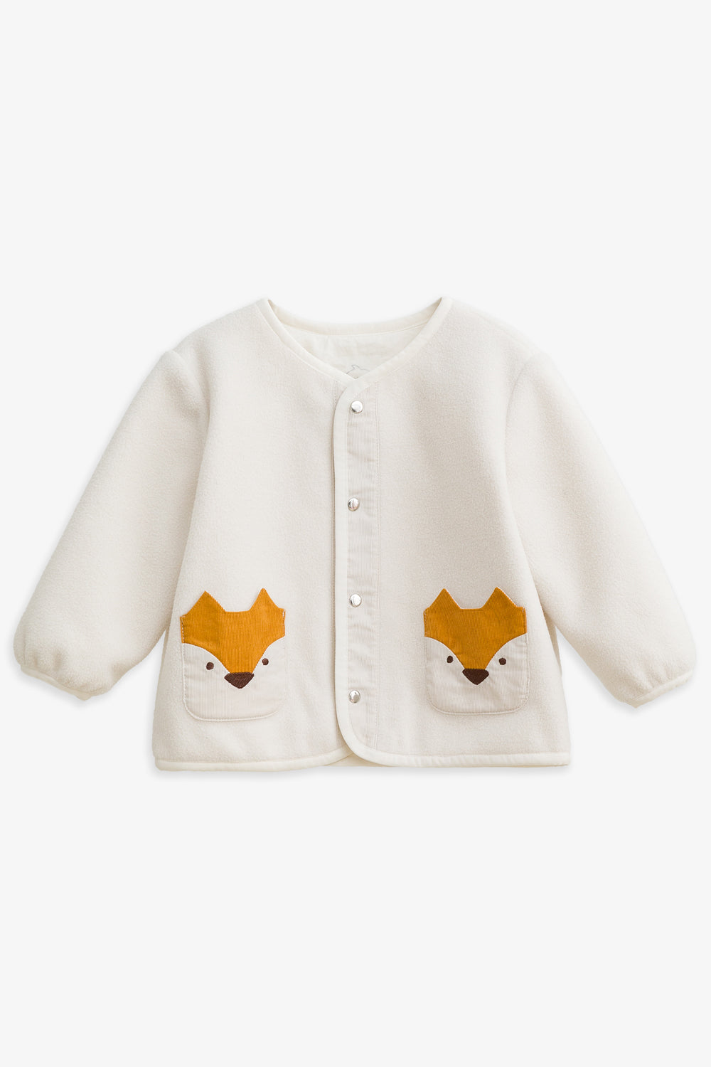【予約商品】Luxuryコレクション:Little Fox Wanderer ノーカラー スナップボタン キツネポケット長袖ジャケット
