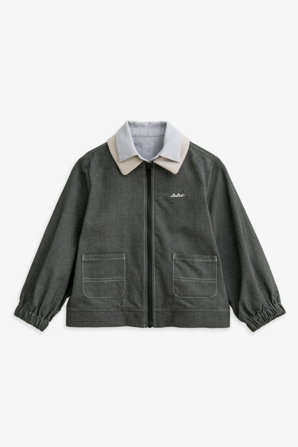 【予約商品】Mainコレクション:Arthur フェイクレイヤード付け襟デニムジャケット