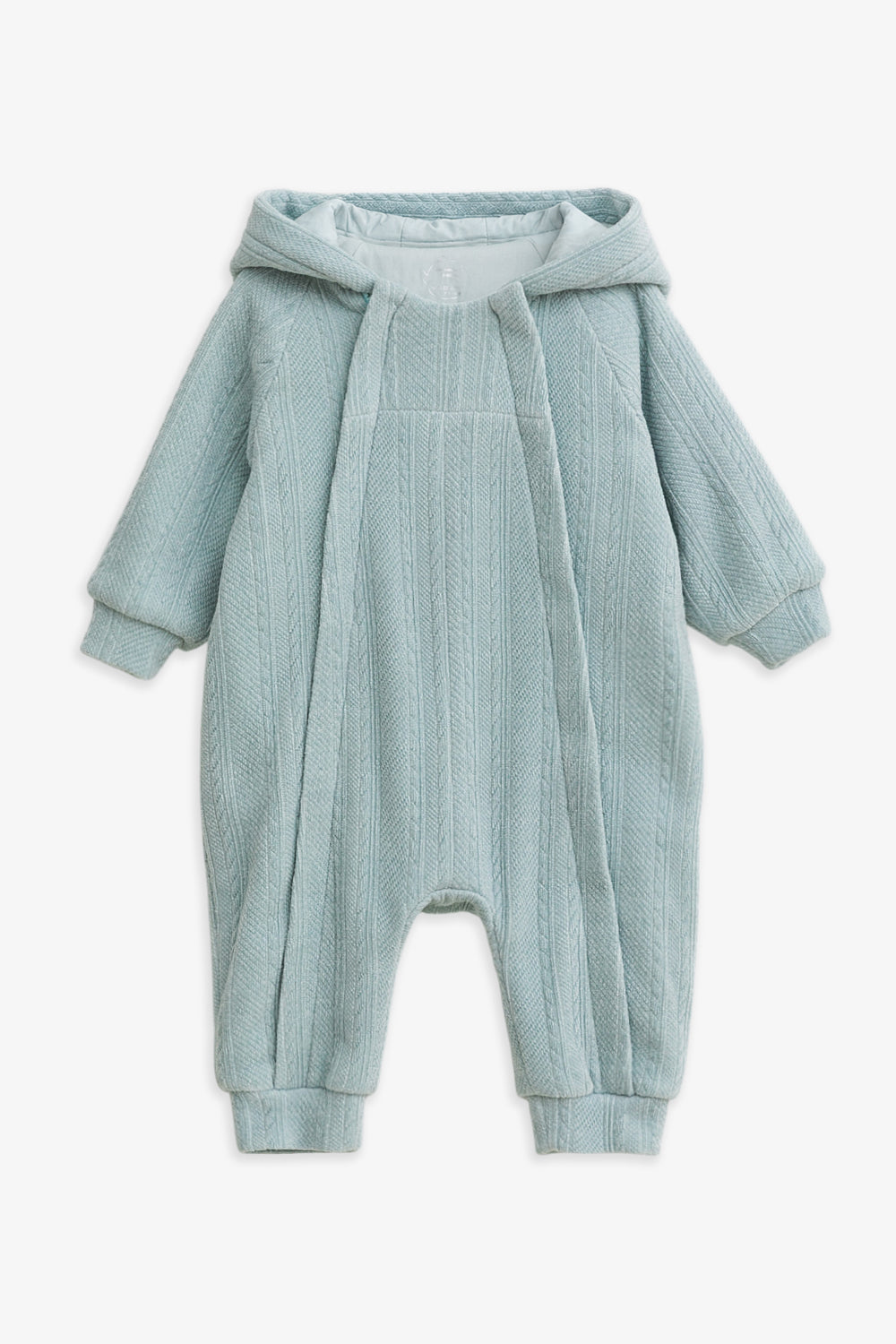 【予約商品】Luxuryコレクション:Bear Hug クマの耳 フーデッド ダブルジップ長袖カバーオール