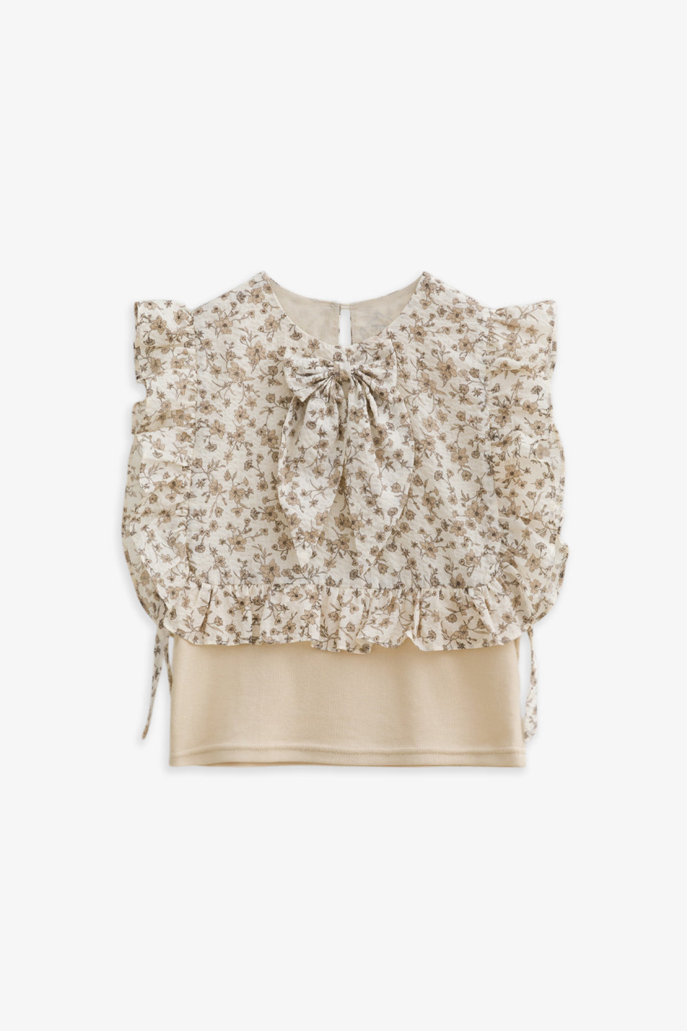 【予約商品】Luxury コレクション:Jardin フラワープリントトップス