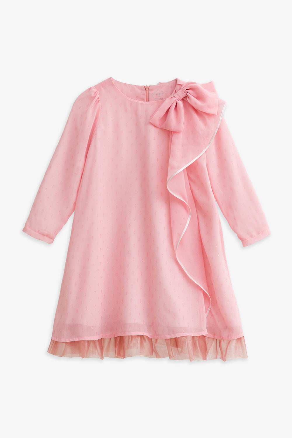 【予約商品】Luxuryコレクション:Rose Garden レイヤードフリル オーガンジー長袖ワンピース