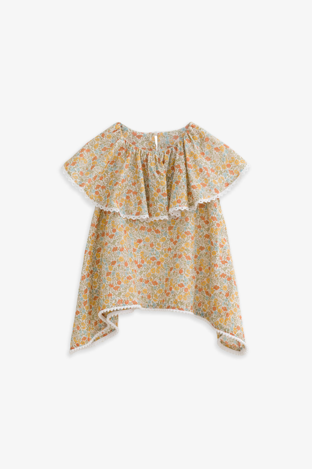 【予約商品】Luxury コレクション:Warm Garden フラワープリントサーキュラートップス