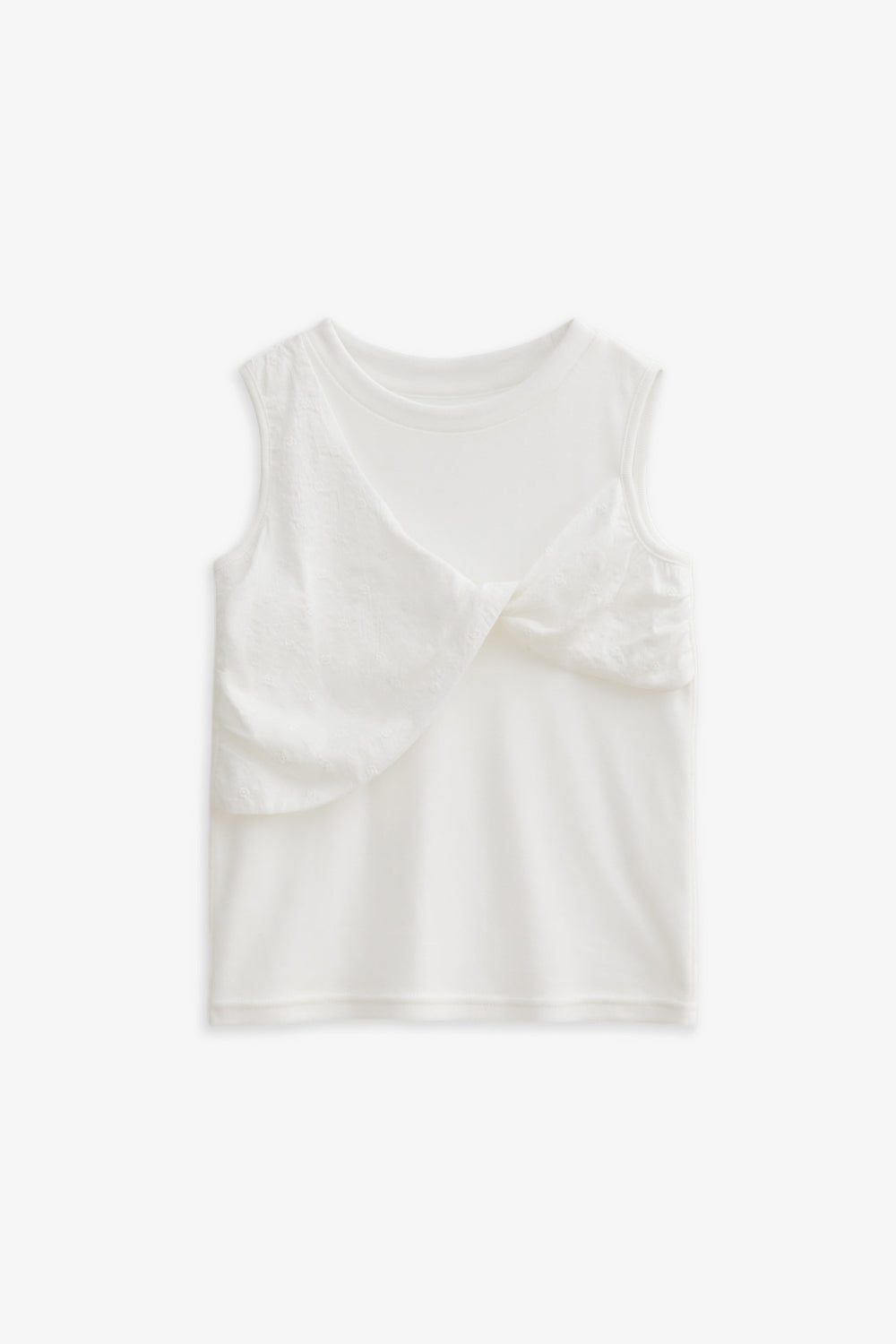 【予約商品】Luxury コレクション:Mini Fleur ツイストノースリーブトップス