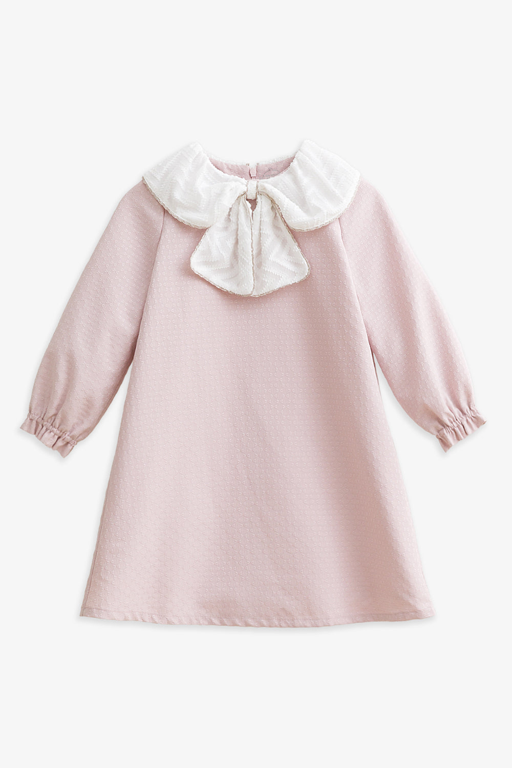 【予約商品】Luxuryコレクション:Sylvie ジャガードリボンカラー長袖ワンピース