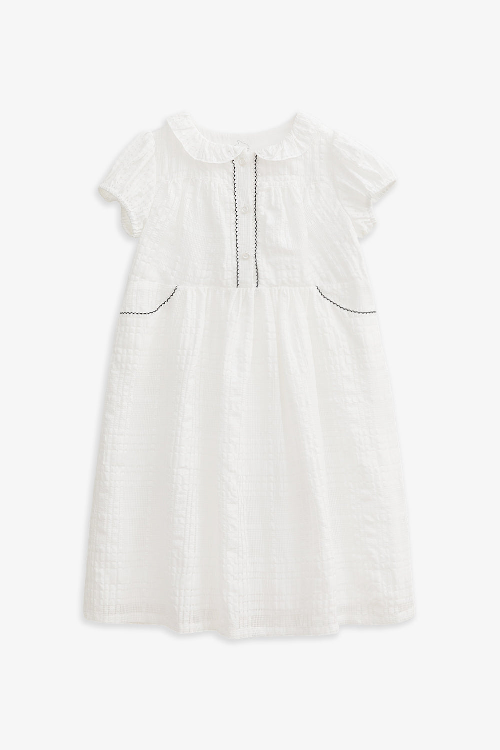 【予約商品】Luxury コレクション:Cotton Breeze コットンリネン混フリルワンピース