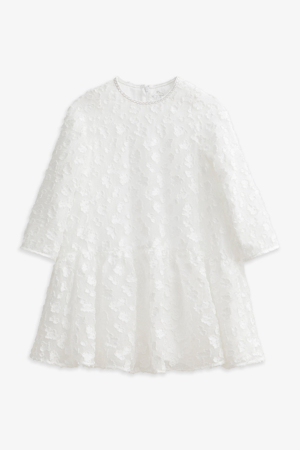 【予約商品】Luxuryコレクション:Daisy Cloud クラウドジャガード ラッフル長袖ワンピース