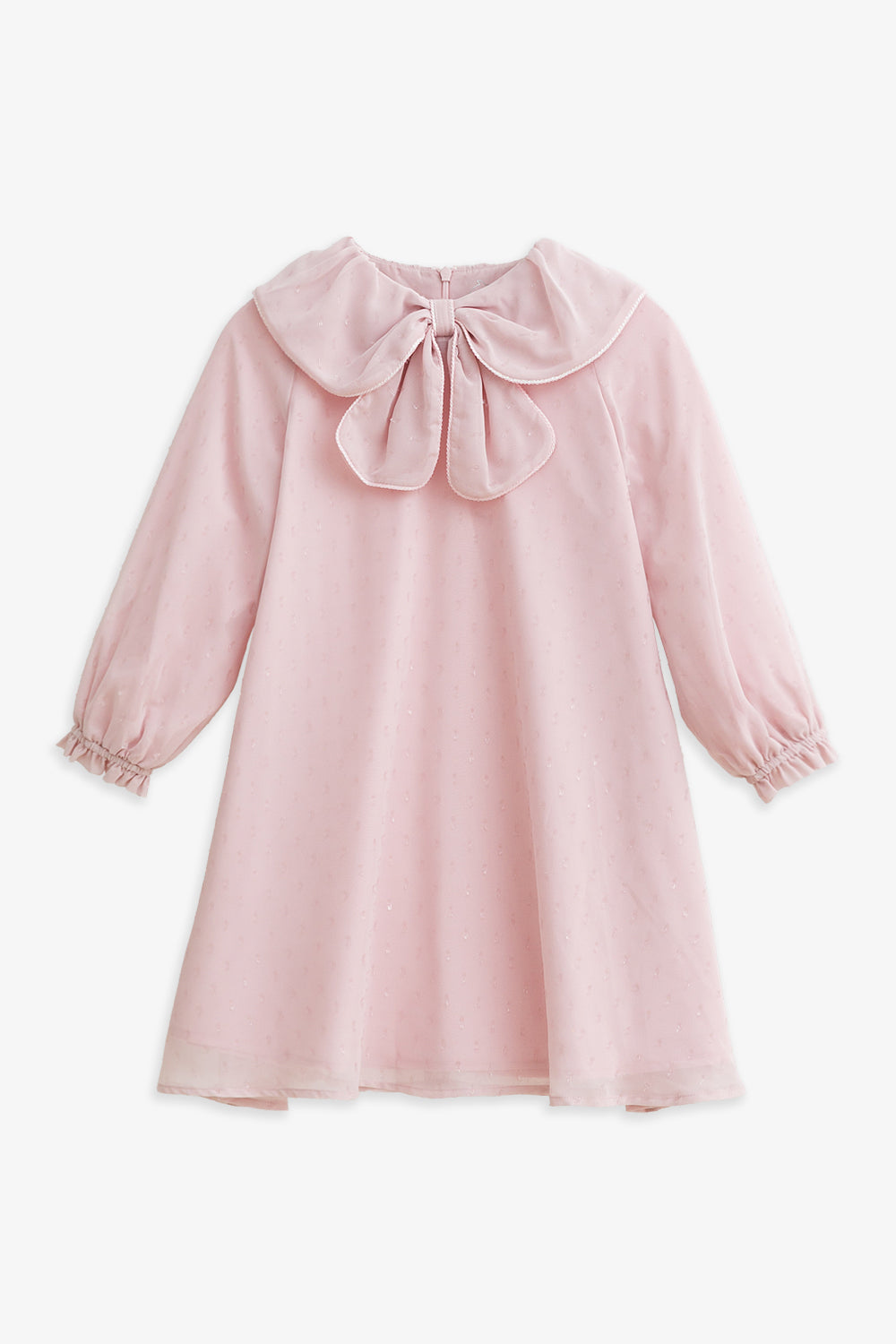 【予約商品】Luxuryコレクション:Moonlit Garden ラメグリッター リボンカラー長袖ワンピース