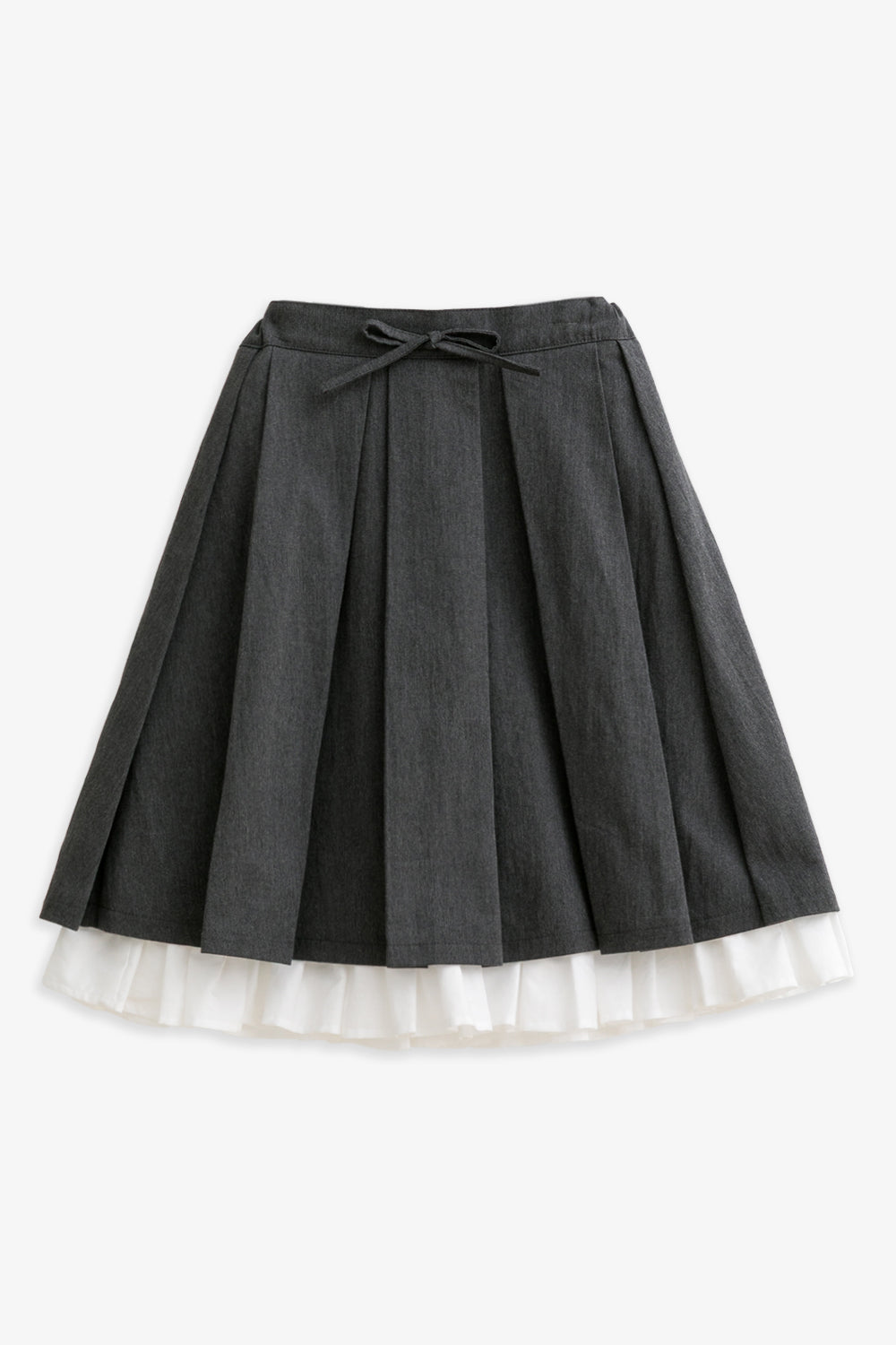 【予約商品】Luxuryコレクション:Woodland Layer ダブルレイヤード リボン付き プリーツスカート