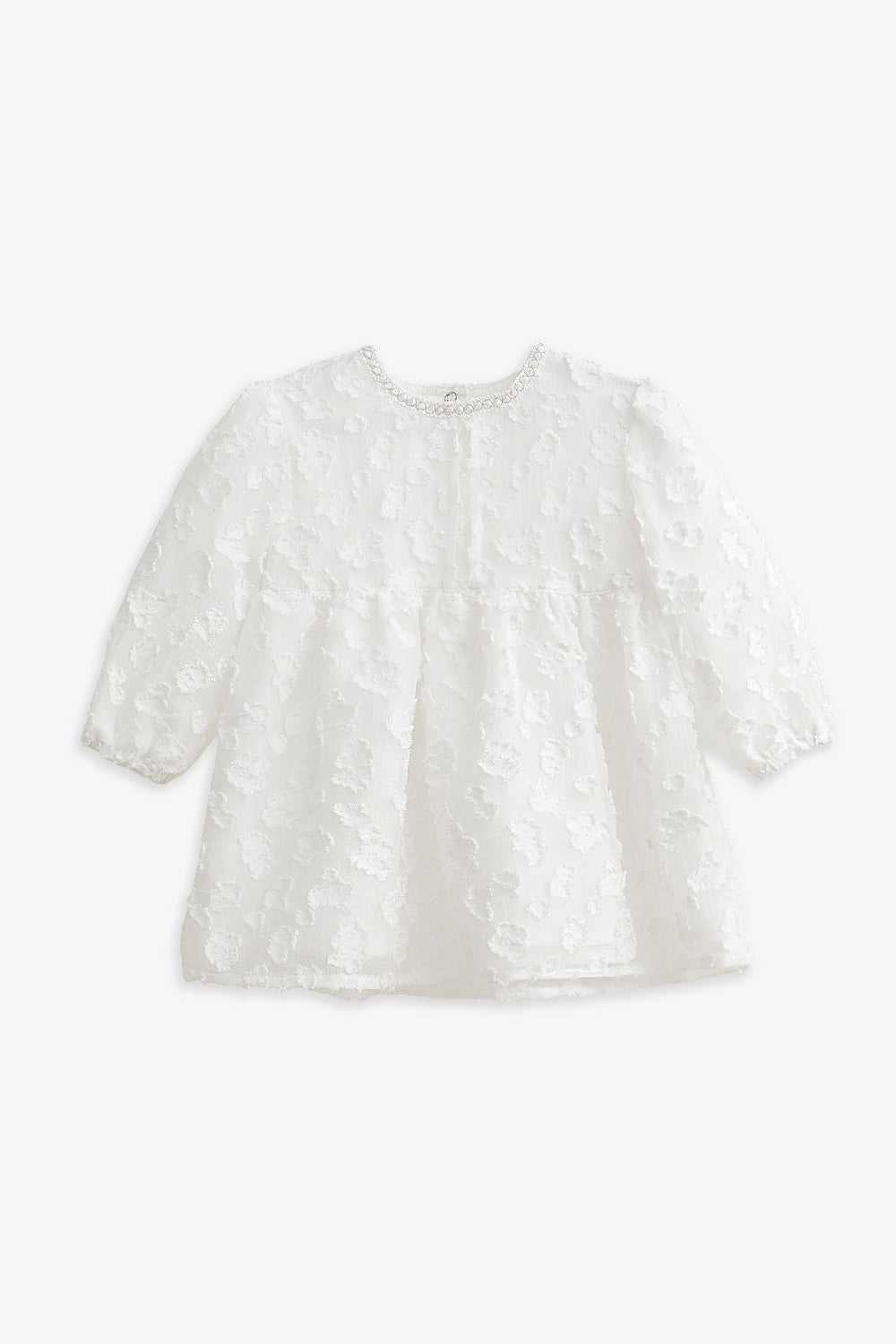 【予約商品】Luxuryコレクション:Daisy Cloud 雲柄ジャカード ふんわり長袖ワンピース