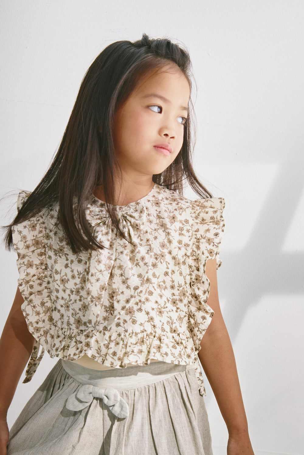 【予約商品】Luxury コレクション:Jardin フラワープリントトップス