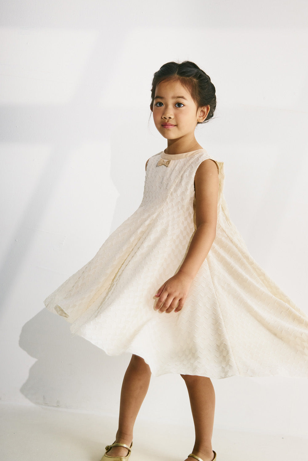 【予約商品】Luxury コレクション:Luminous リボンサーキュラーワンピース