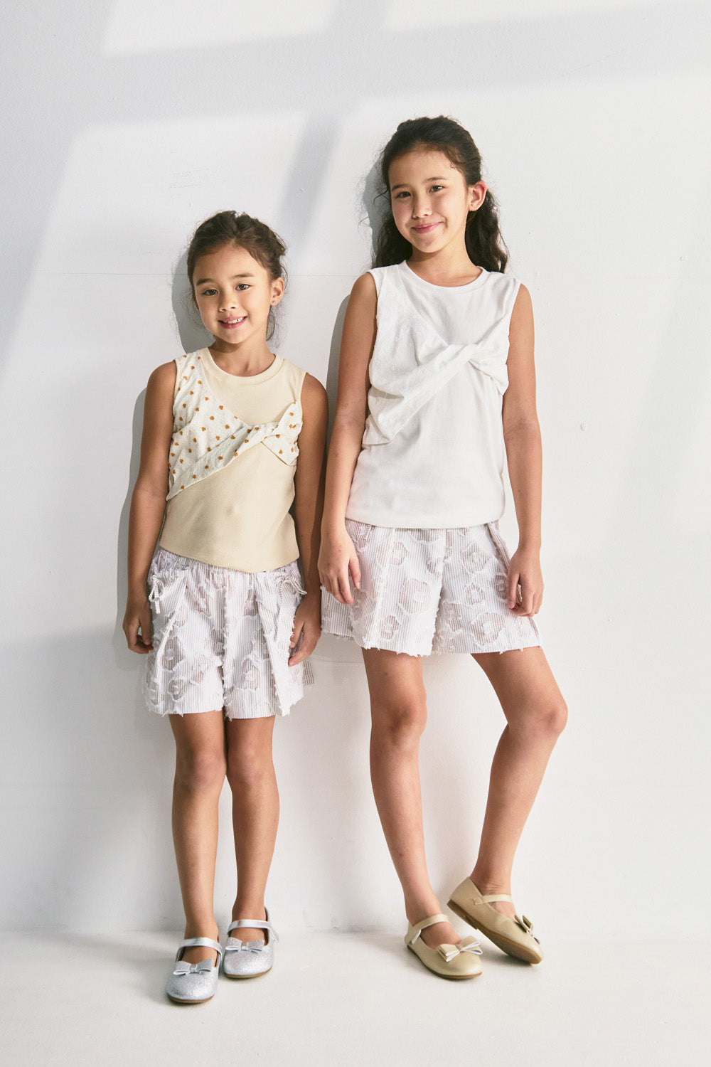 【予約商品】Luxury コレクション:Soft Glow リボン結びキュロットスカート