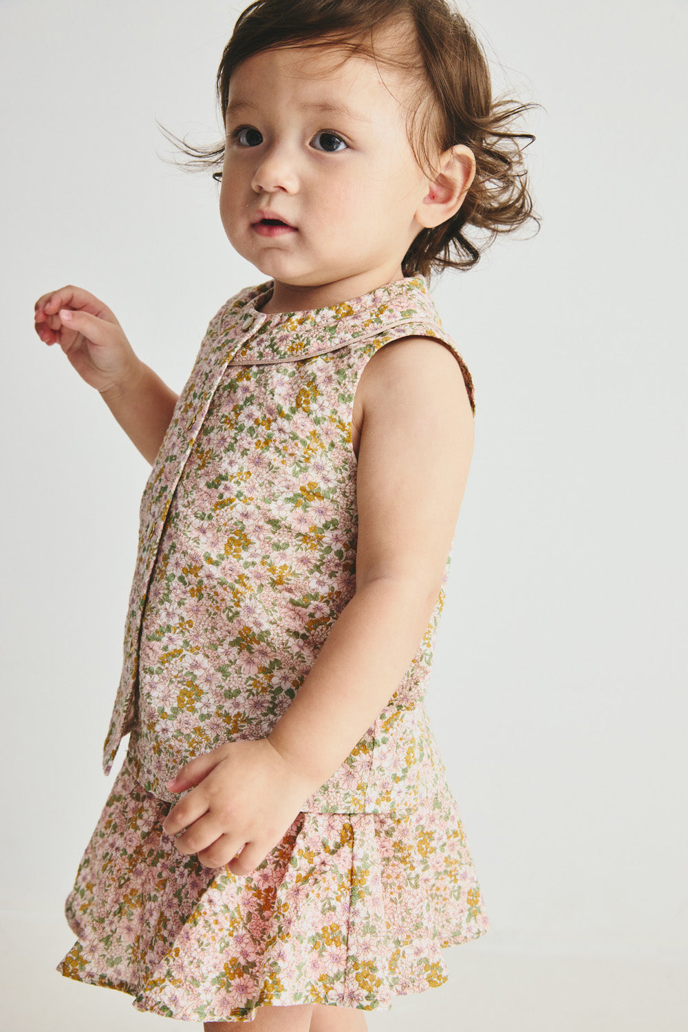 【予約商品】Luxury コレクション:Flora 花柄ノースリーブトップス