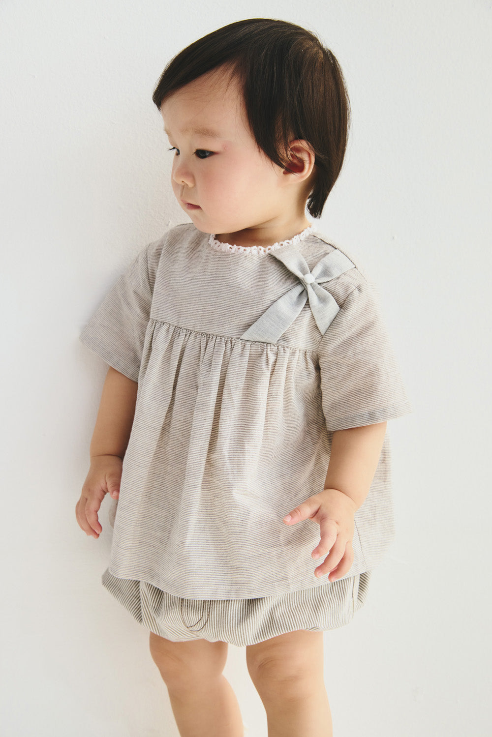 【予約商品】Main コレクション:Papillon レーススタンドカラートップス