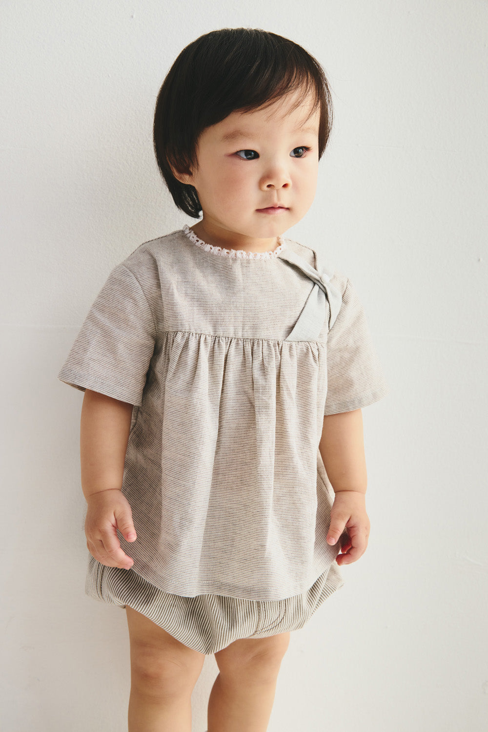 【予約商品】Main コレクション:Papillon レーススタンドカラートップス