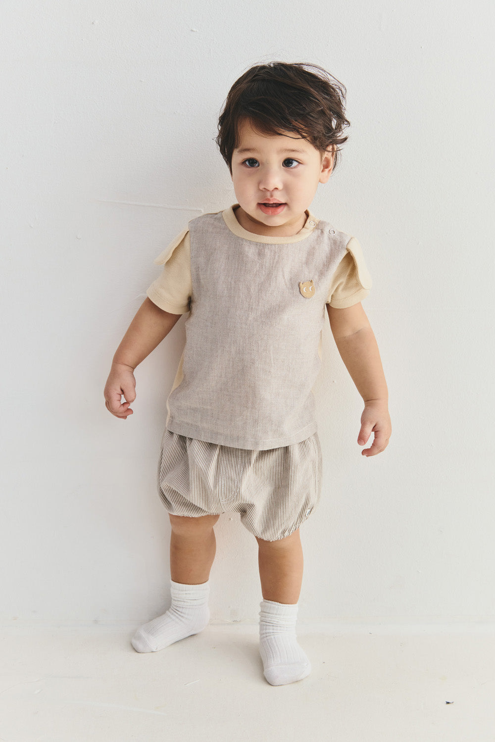 【予約商品】Main コレクション:Everyday 子犬の耳付きTシャツ
