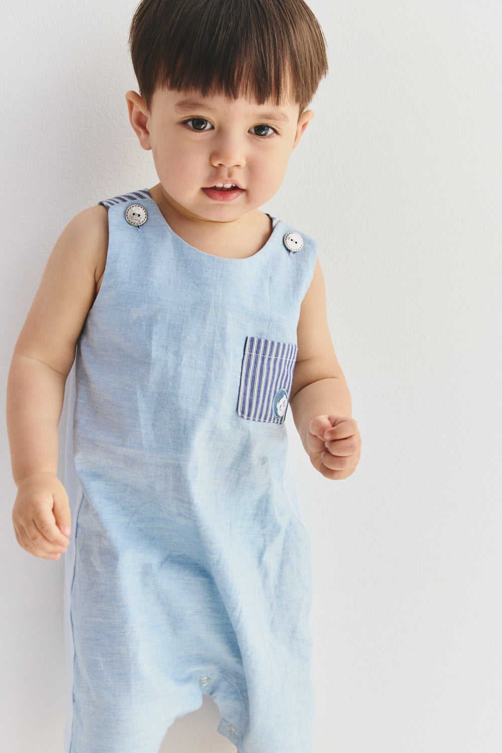 【予約商品】Main コレクション:Casual Line ポケット付きサロペット