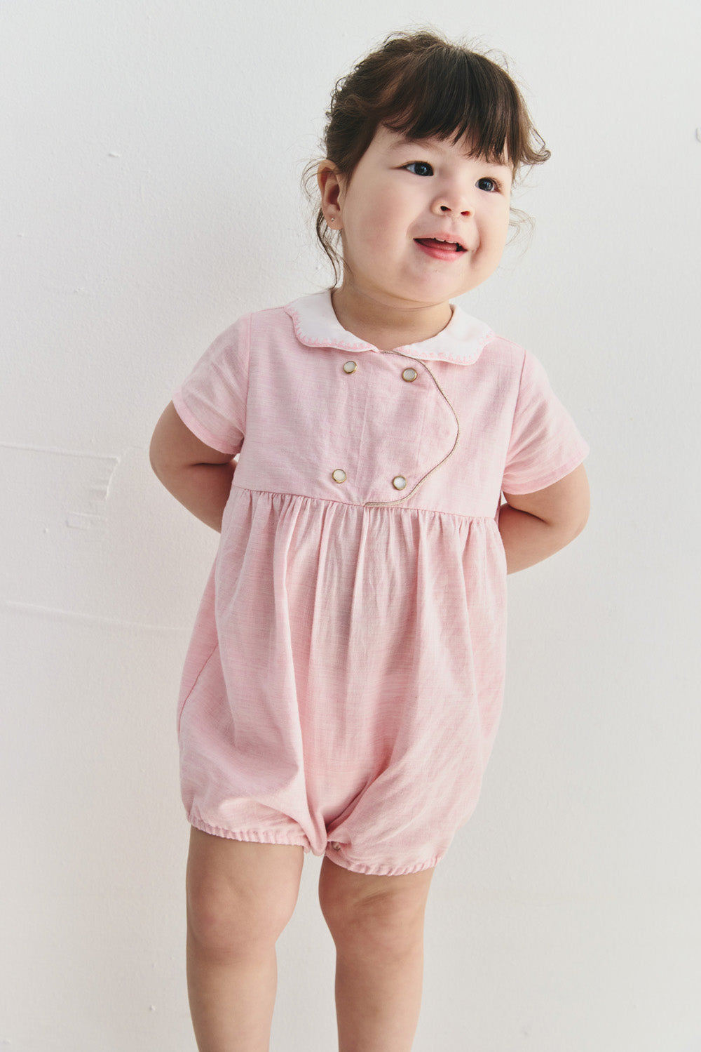 【予約商品】Mainコレクション:Cloud Frill ロンパース