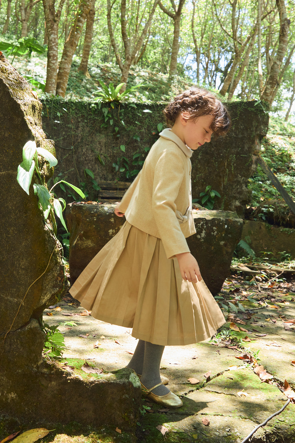 【予約商品】Luxuryコレクション:Pippa デコンストラクテッド レイヤード プリーツスカート