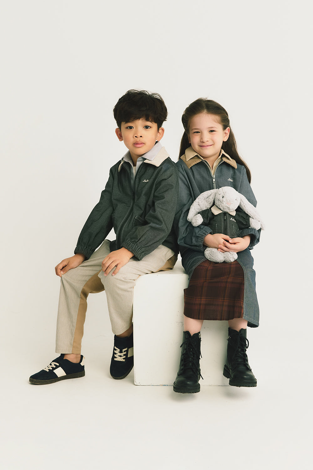 【予約商品】Mainコレクション:Arthur フェイクレイヤード デニム長袖ジャケット