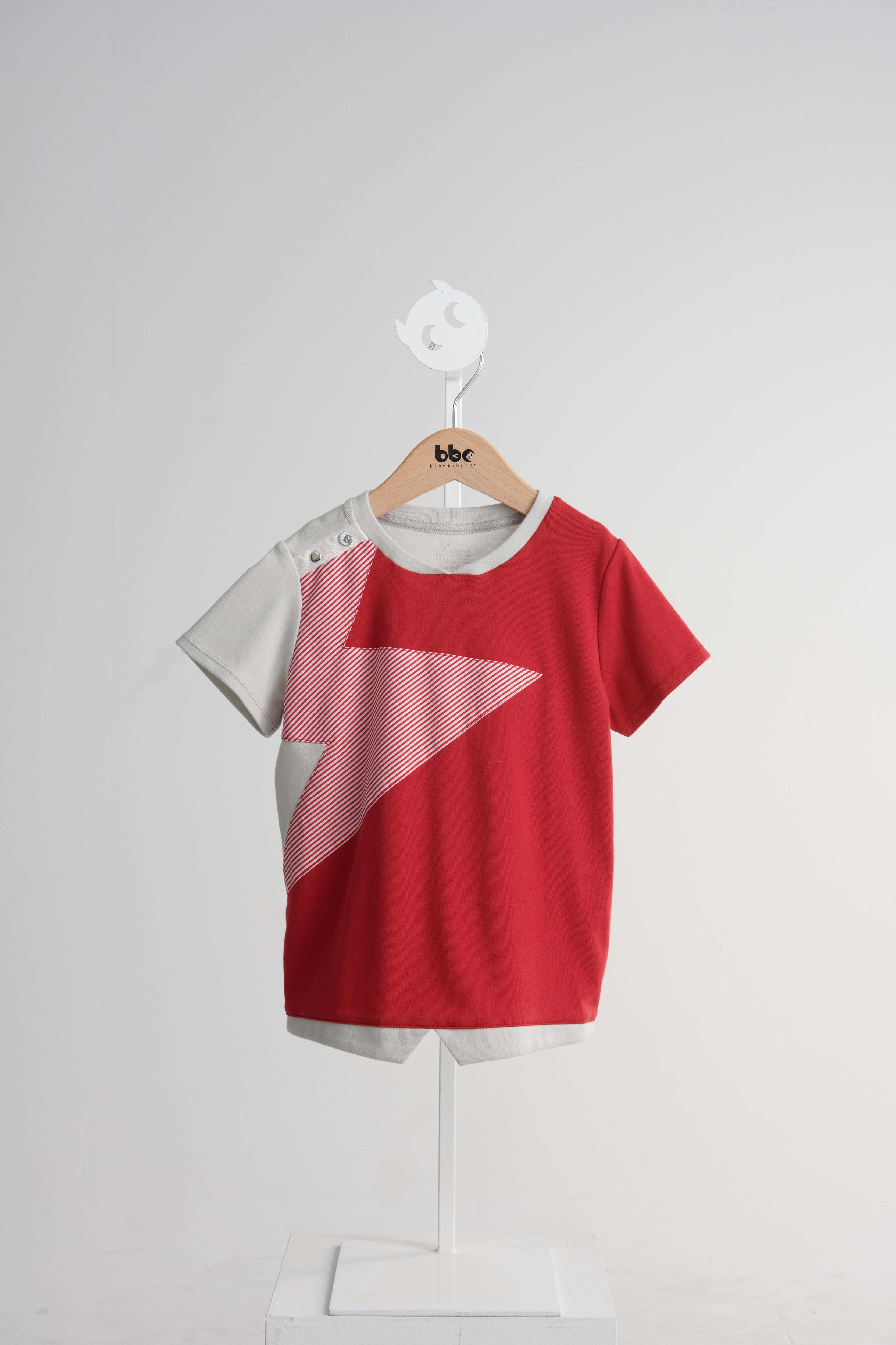 稲妻パッチワークTシャツ