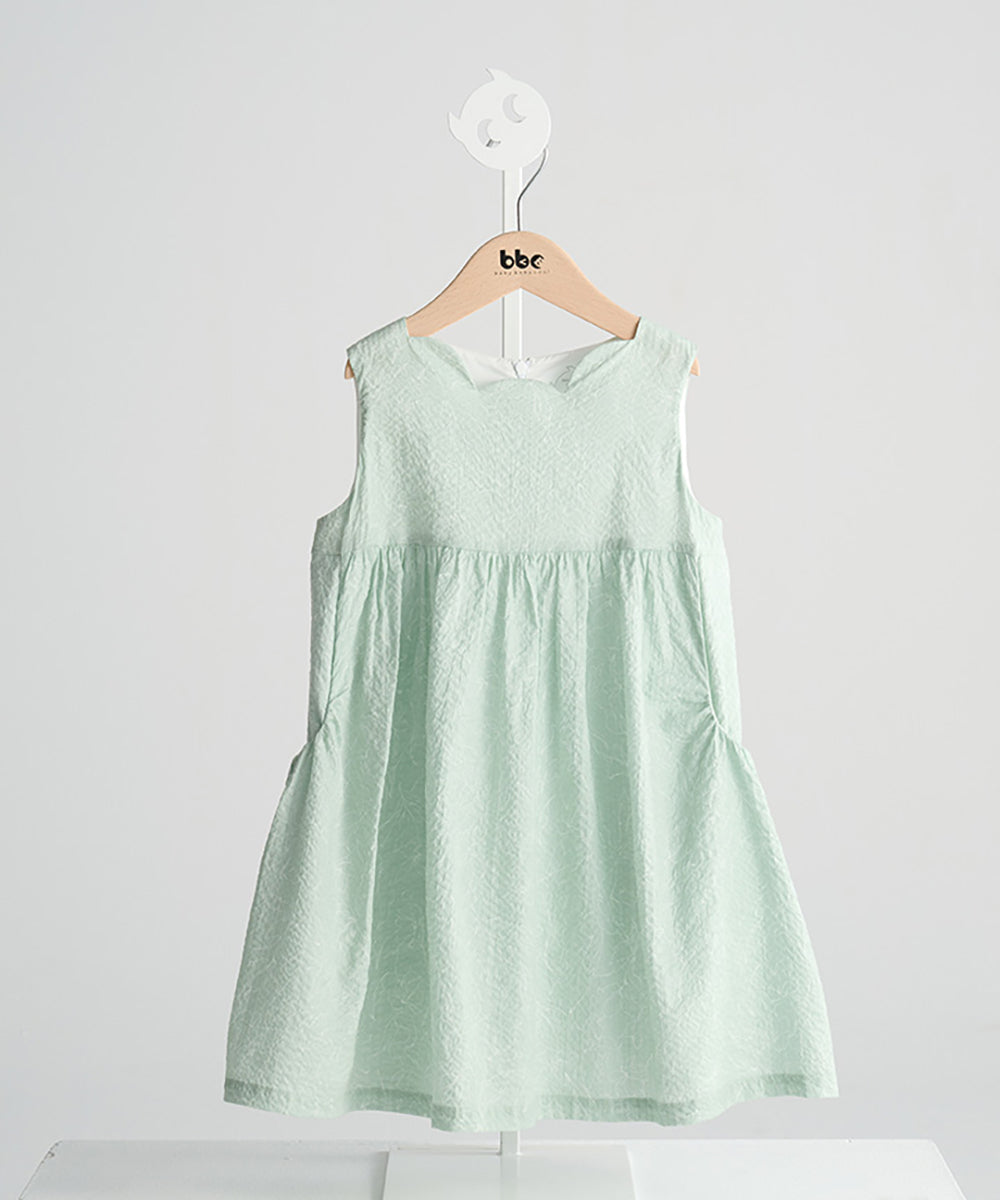 Luxuryコレクション - Monet gardenスカラップネックワンピース