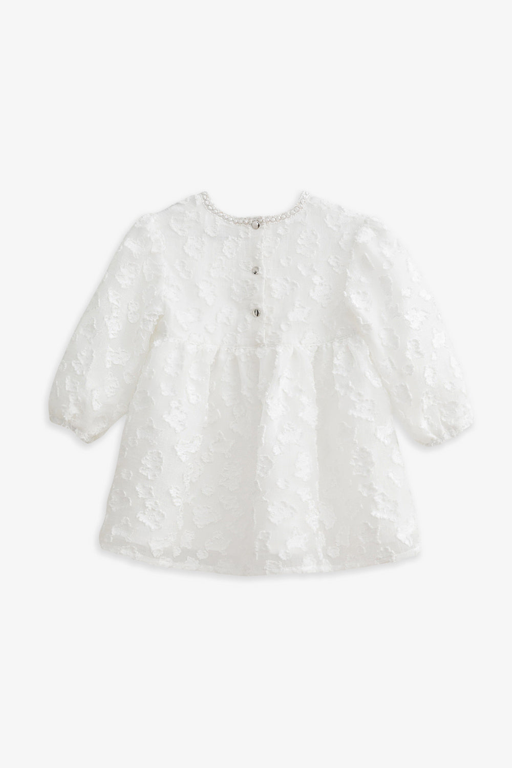 【予約商品】Luxuryコレクション:Daisy Cloud 雲柄ジャカード ふんわり長袖ワンピース