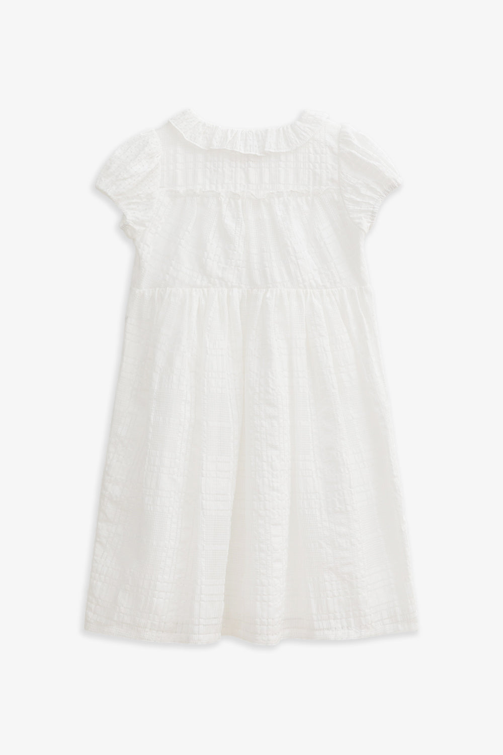 【予約商品】Luxury コレクション:Cotton Breeze コットンリネン混フリルワンピース
