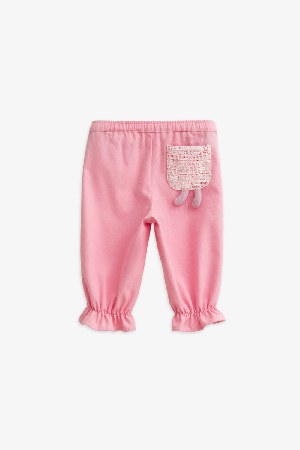 【予約商品】Mainコレクション:Elsie Bunny 裾フリル オーガニックコットン ロングパンツ