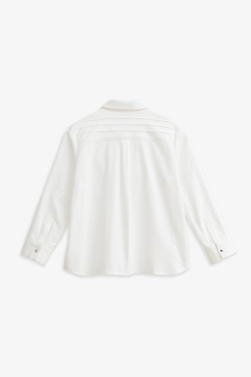 【予約商品】Mainコレクション:Little Poet ピンタック オーガニックコットン長袖シャツ