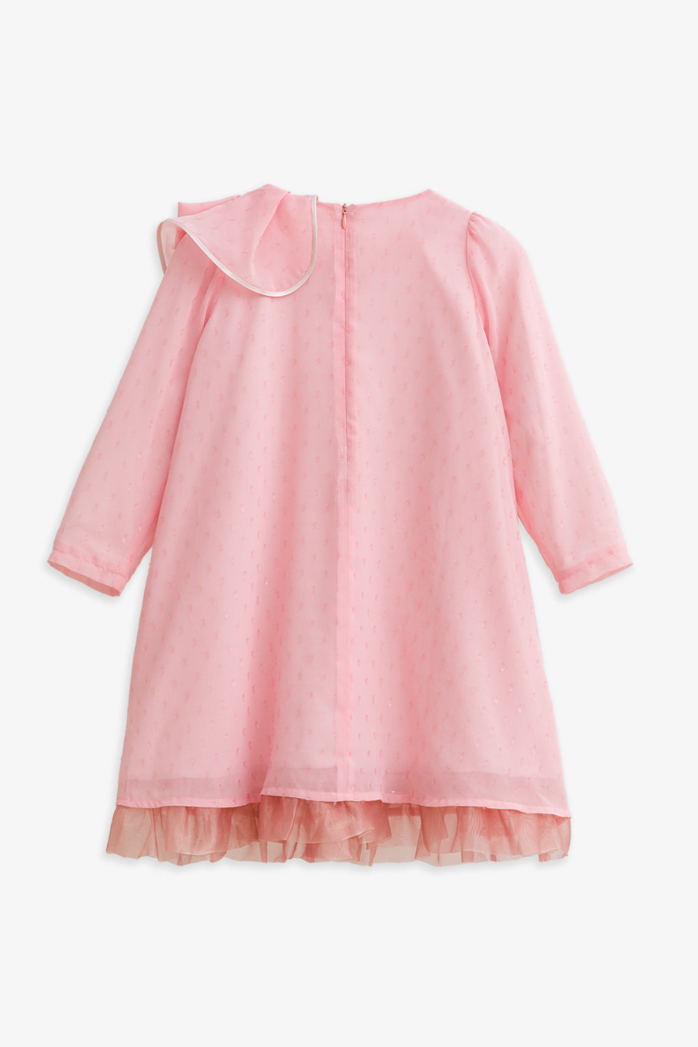 【予約商品】Luxuryコレクション:Rose Garden レイヤードフリル オーガンジー長袖ワンピース