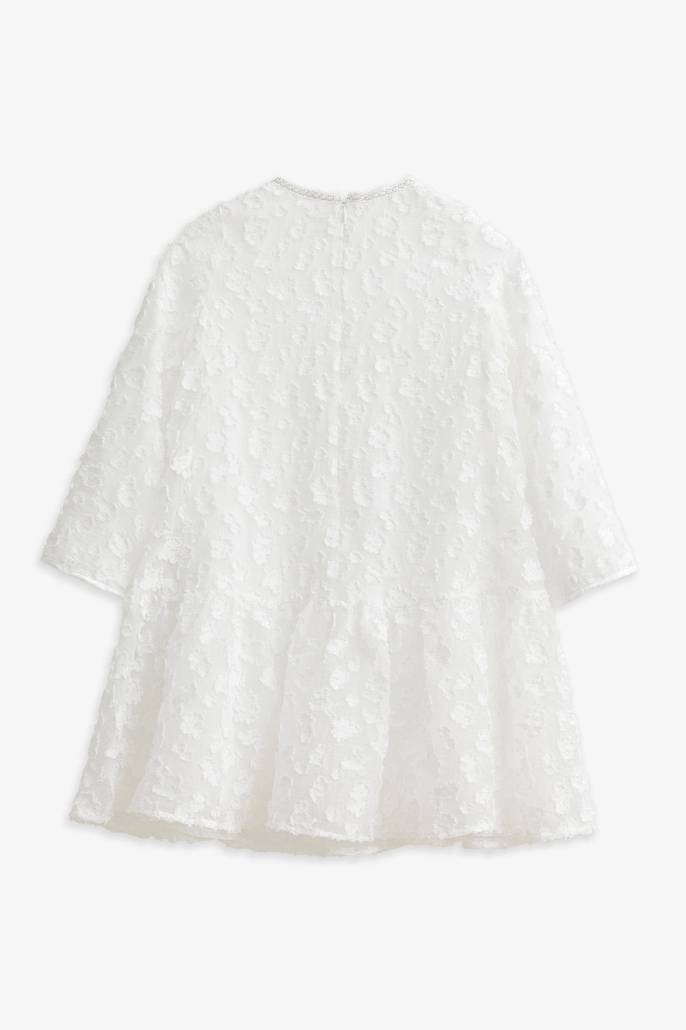 【予約商品】Luxuryコレクション:Daisy Cloud クラウドジャガード ラッフル長袖ワンピース