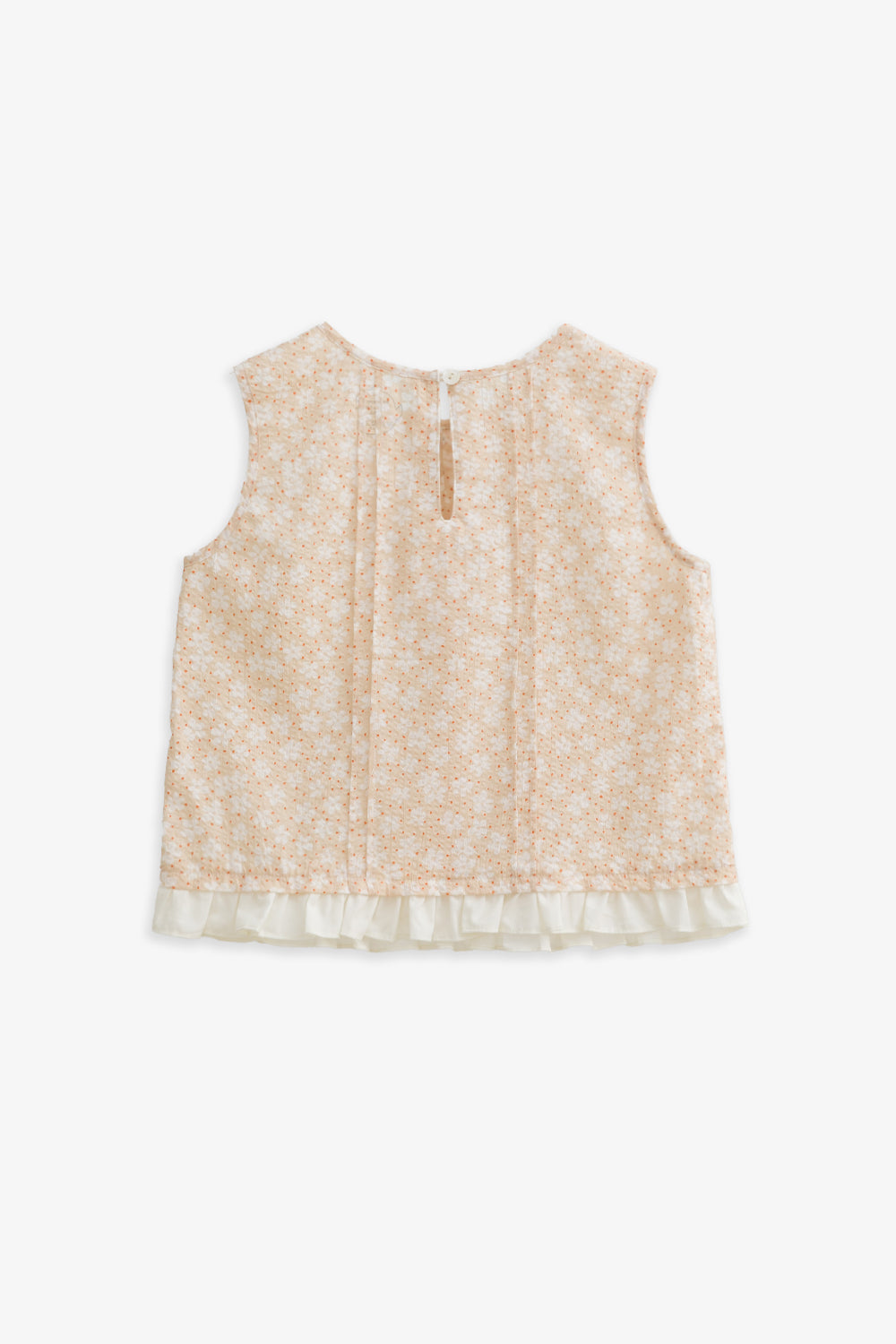 【予約商品】Luxury コレクション:Bloom ピンタックフロントノースリーブトップス