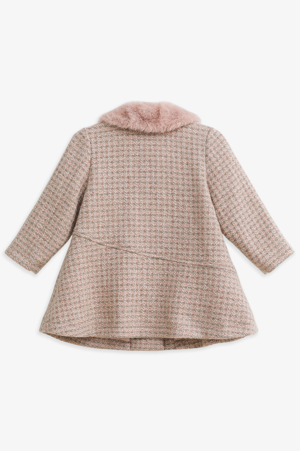 【予約商品】Luxuryコレクション:Frankie ファーカラー付き ウール 長袖コート