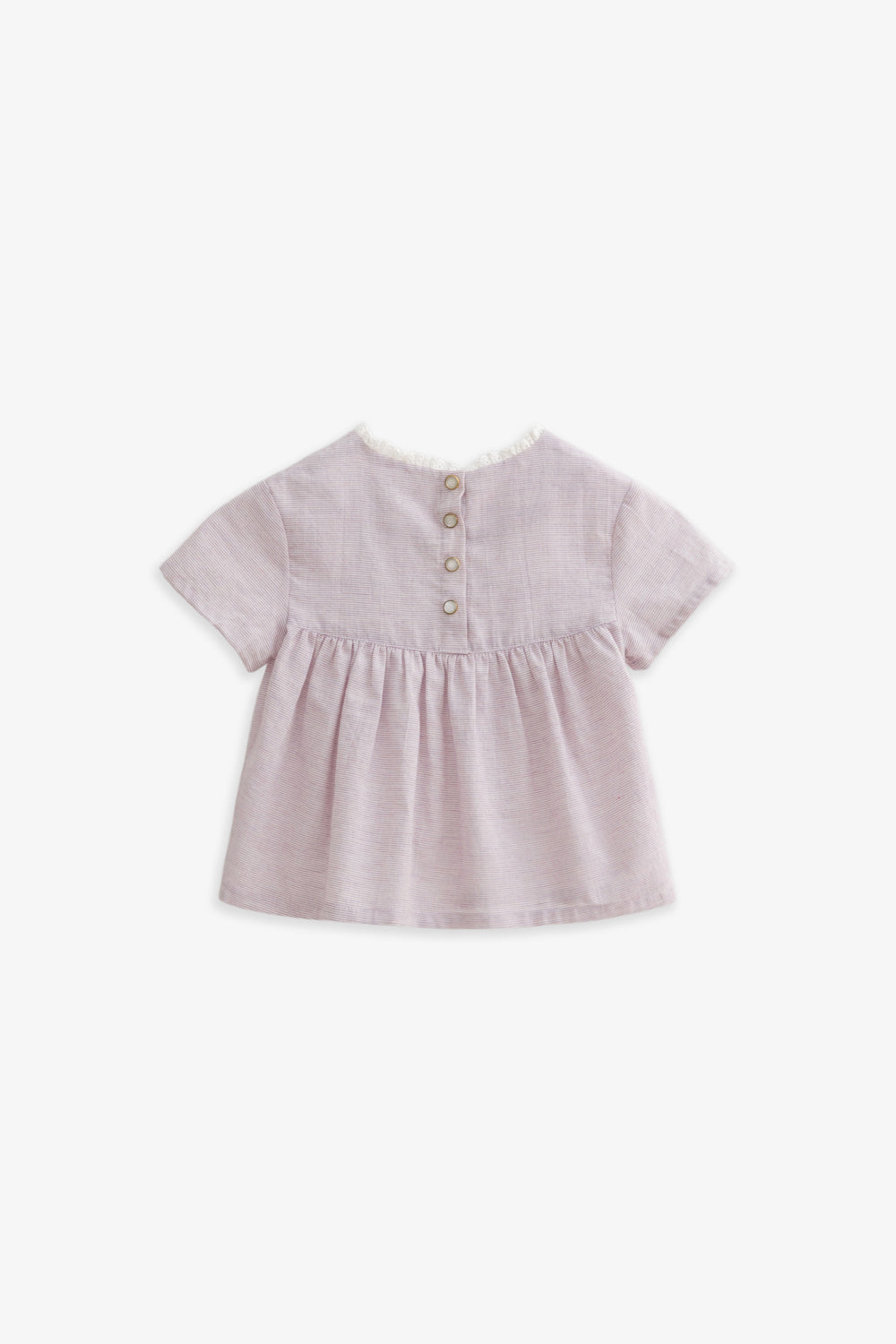 【予約商品】Main コレクション:Papillon レーススタンドカラートップス