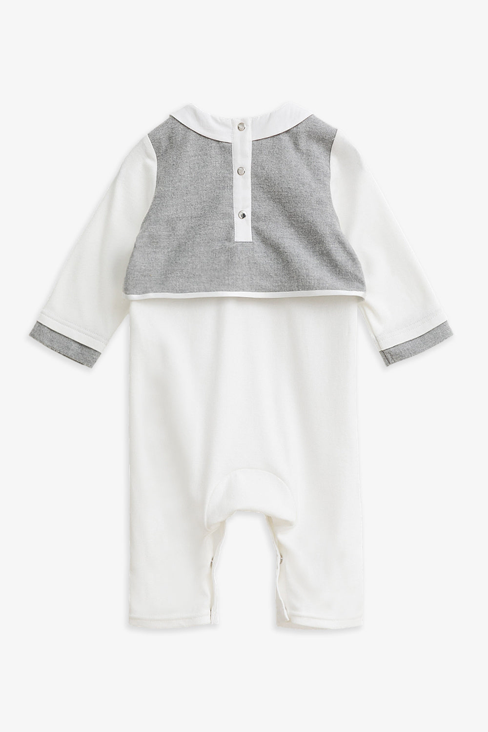 【予約商品】Mainコレクション:Arthur テーラードベスト ボウタイ付き長袖カバーオール