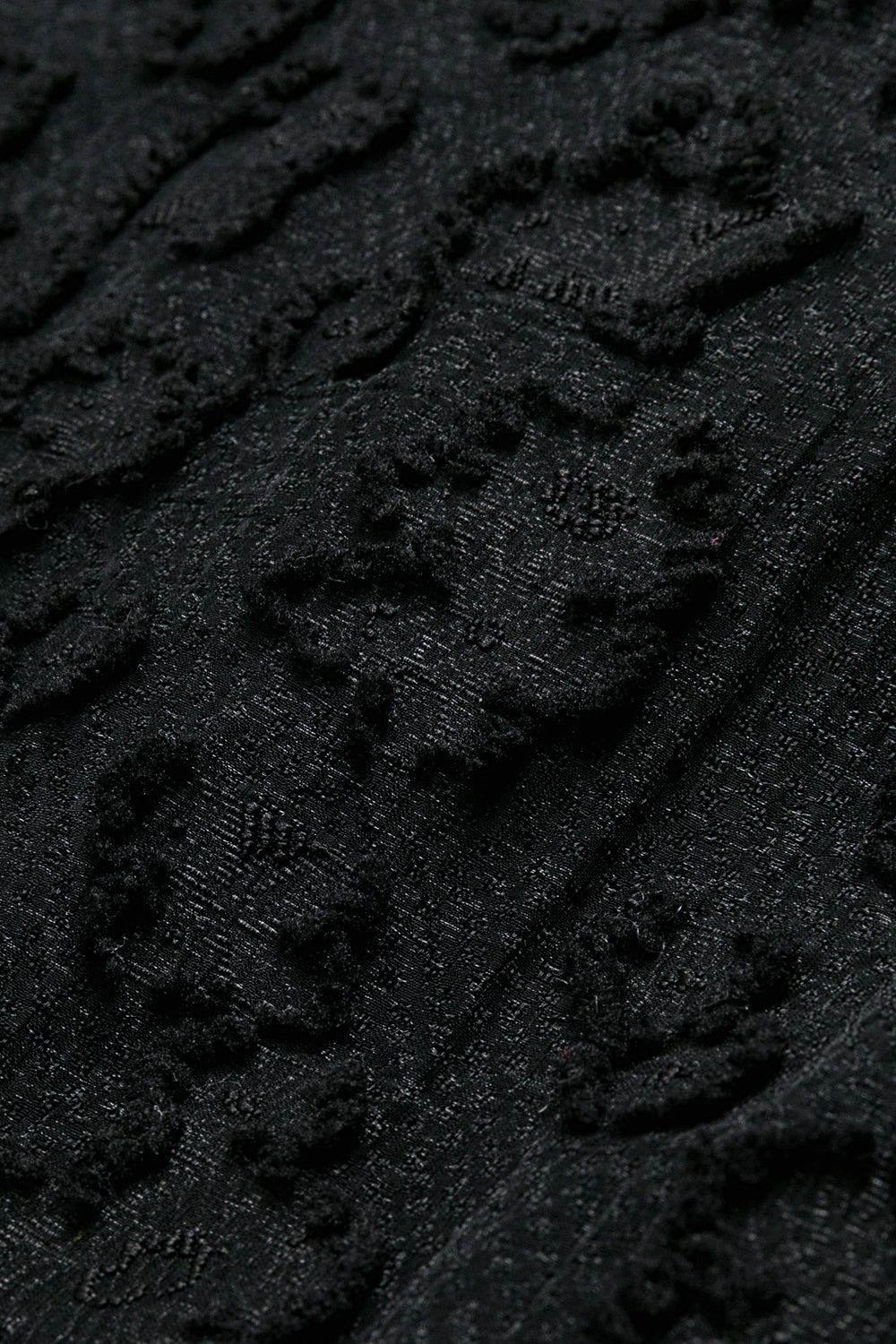【予約商品】Luxuryコレクション:Daisy Cloud クラウドジャガード ラッフル長袖ワンピース
