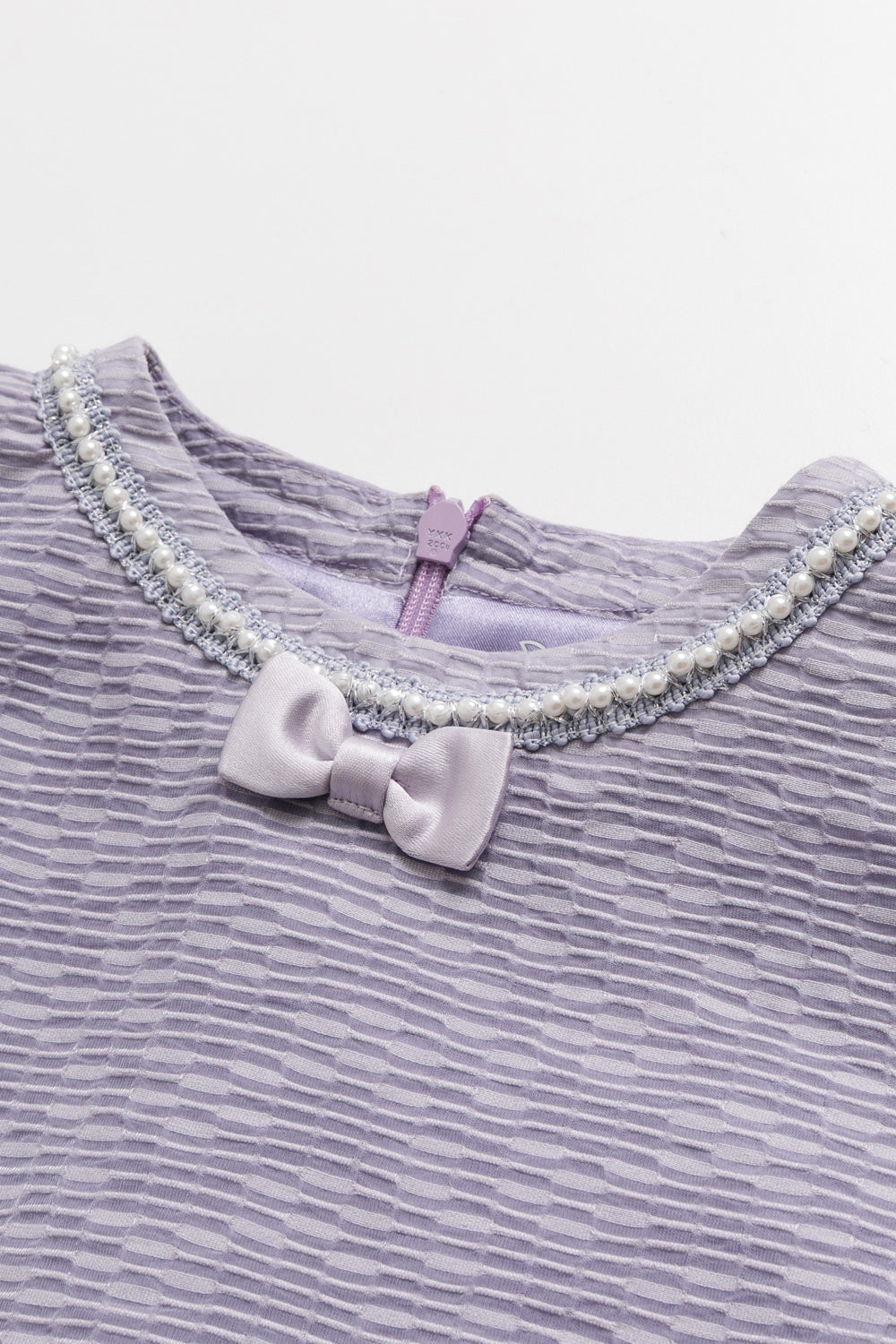 【予約商品】Luxuryコレクション:Elara パールテープ フレア長袖ワンピース