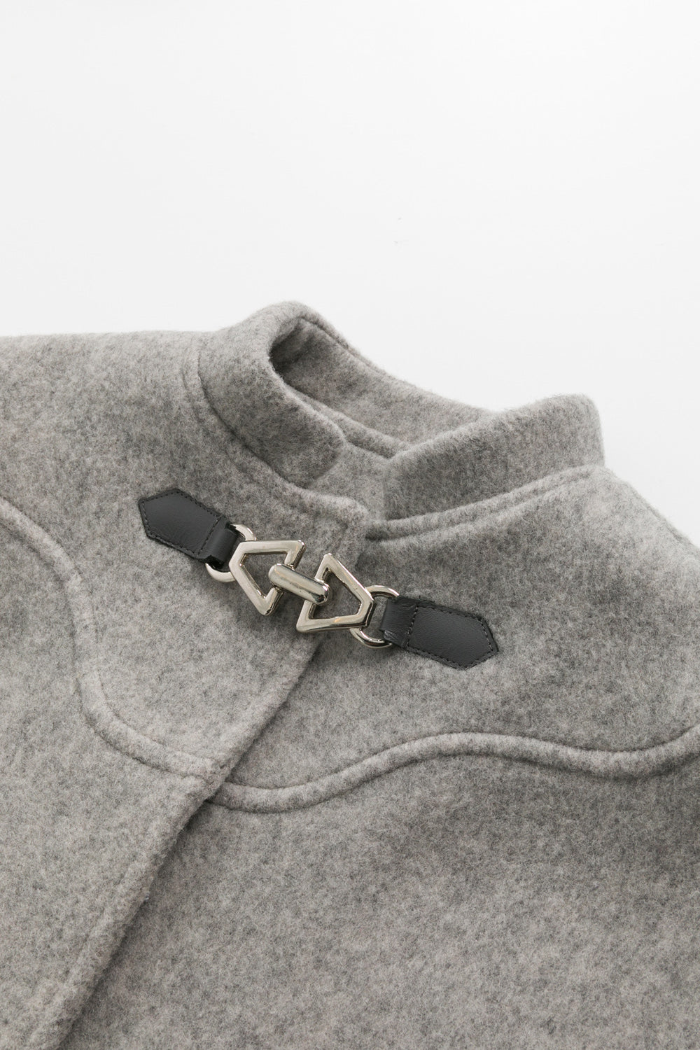 【予約商品】Luxuryコレクション:Jolieリボン襟ウールケープコート