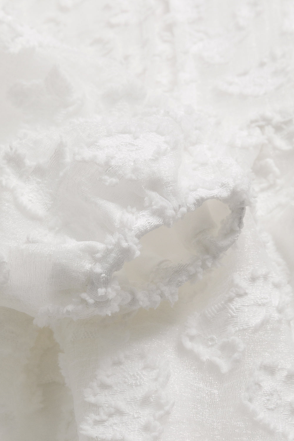 【予約商品】Luxuryコレクション:Daisy Cloud 雲柄ジャカード ふんわり長袖ワンピース
