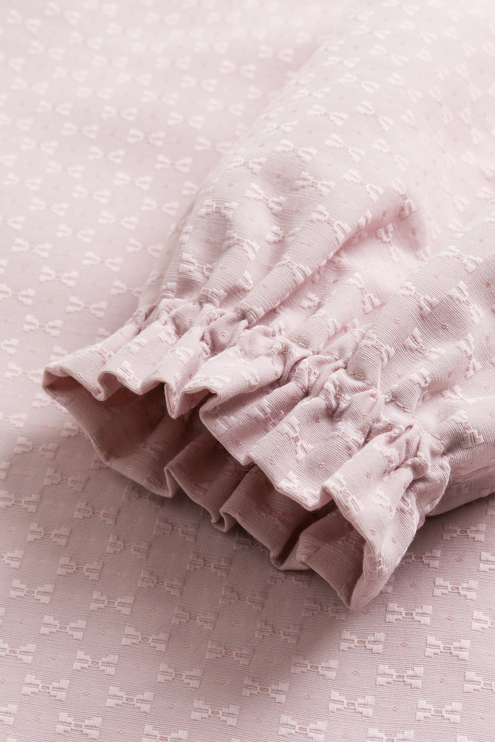【予約商品】Luxuryコレクション:Sylvie ジャガードリボンカラー長袖ワンピース