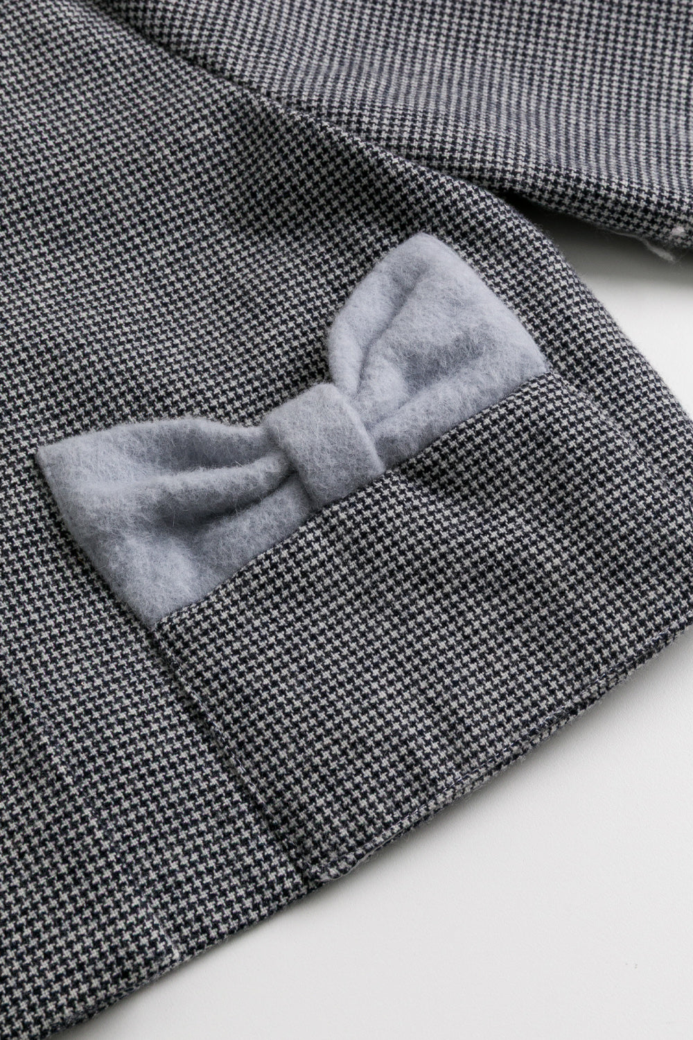 【予約商品】Luxuryコレクション:Winter Tale ハウンドトゥース リボンポケット長袖ジャケット
