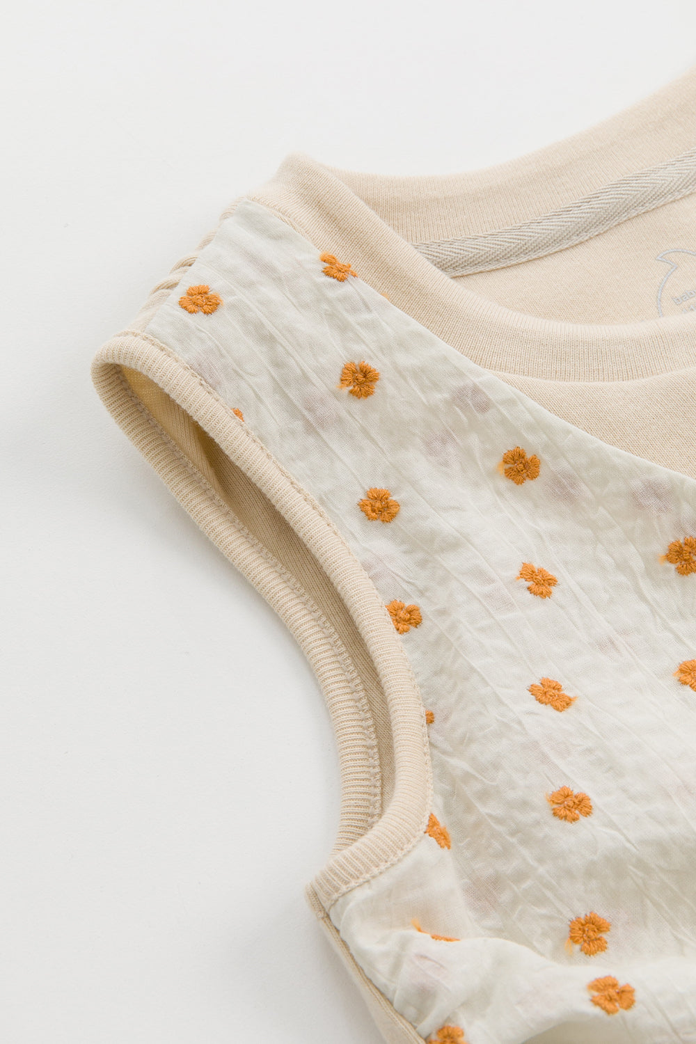 【予約商品】Luxury コレクション:Mini Fleur ツイストノースリーブトップス