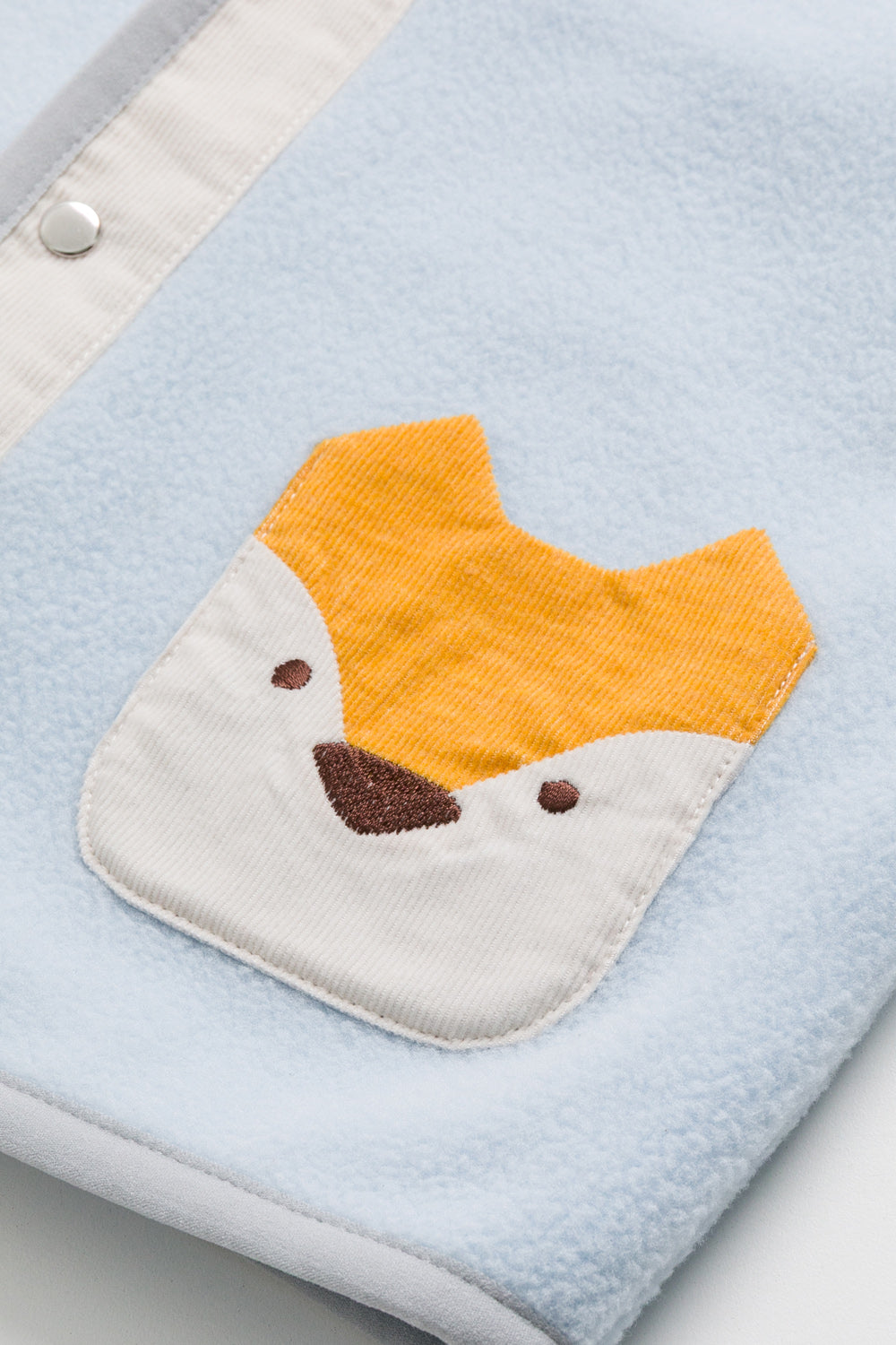 【予約商品】Luxuryコレクション:Little Fox Wanderer ノーカラー スナップボタン キツネポケット長袖ジャケット
