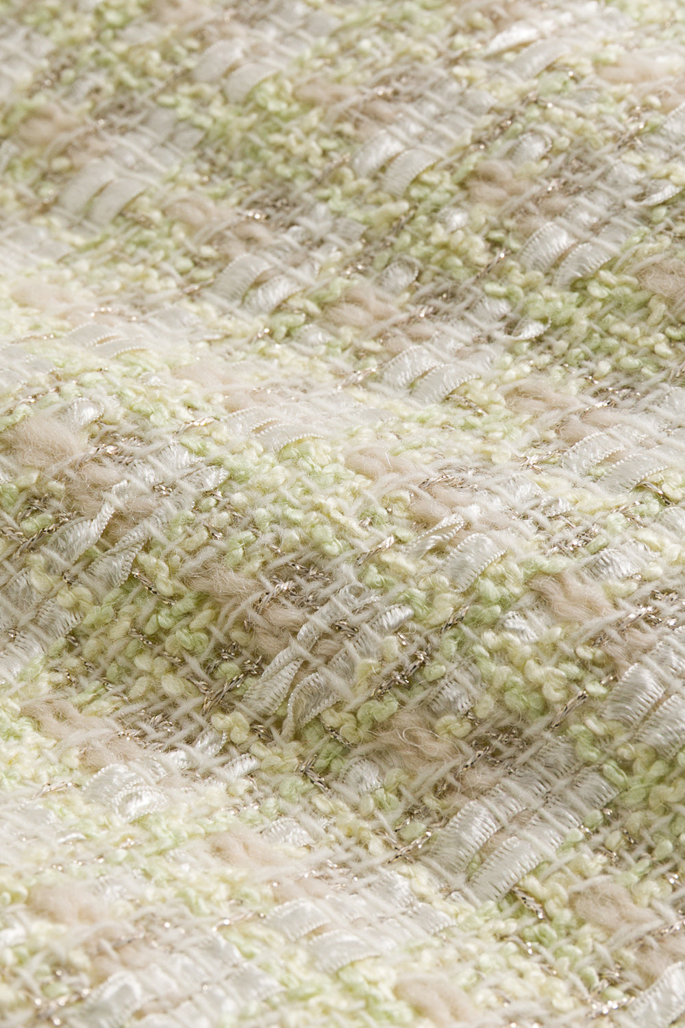 【予約商品】Luxuryコレクション：Autumn Letter ラメツイード ポンチョ風長袖ジャケット