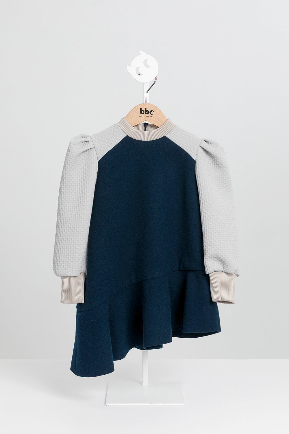 【予約商品】Luxuryコレクション：アシンメトリーウールロング丈トップス