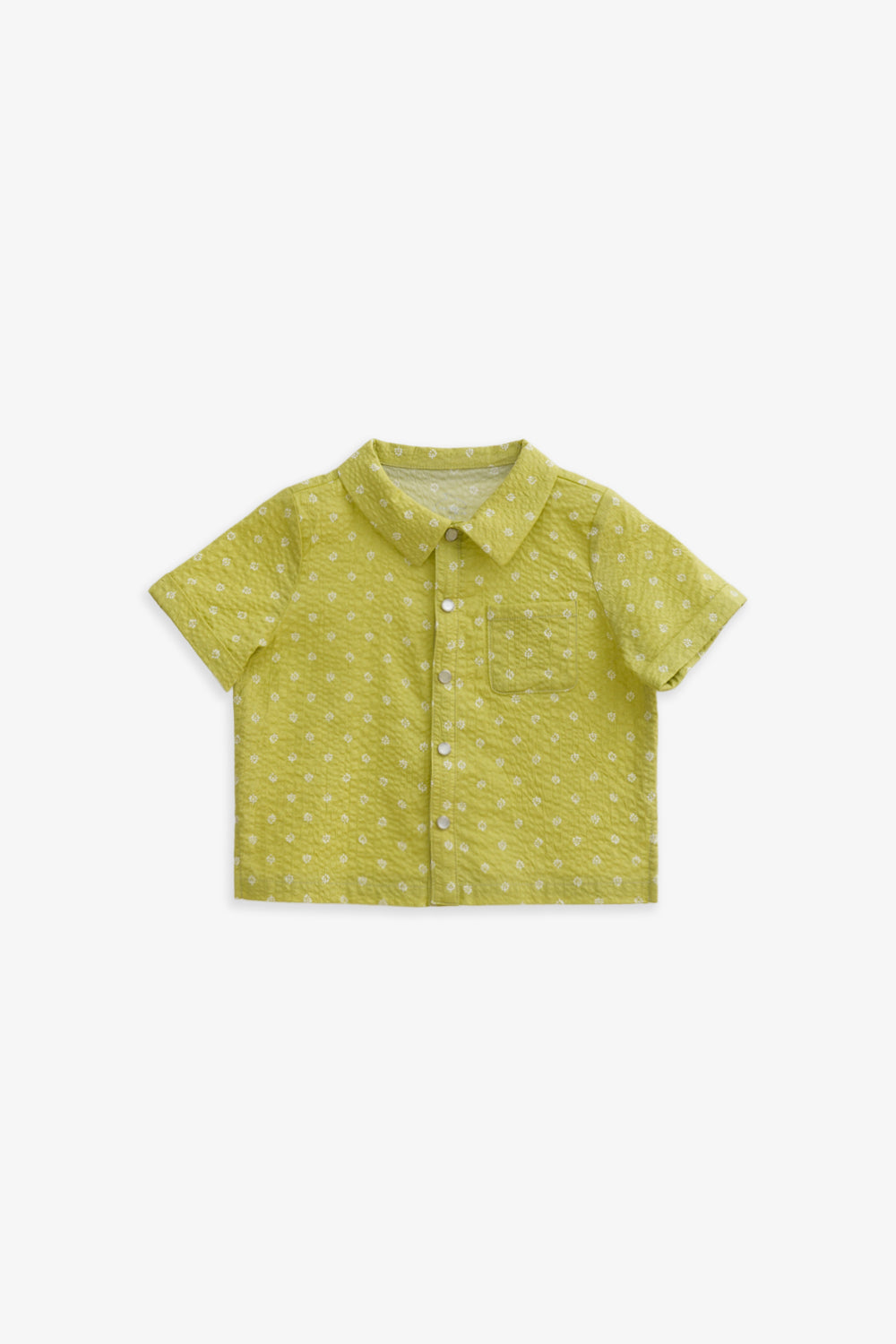 【予約商品】Luxury コレクション：Soft Motif  総柄プリントテーラードカラーシャツ