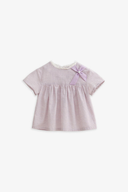 【予約商品】Main コレクション：Papillon レーススタンドカラートップス