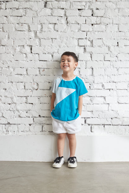 稲妻パッチワークTシャツ